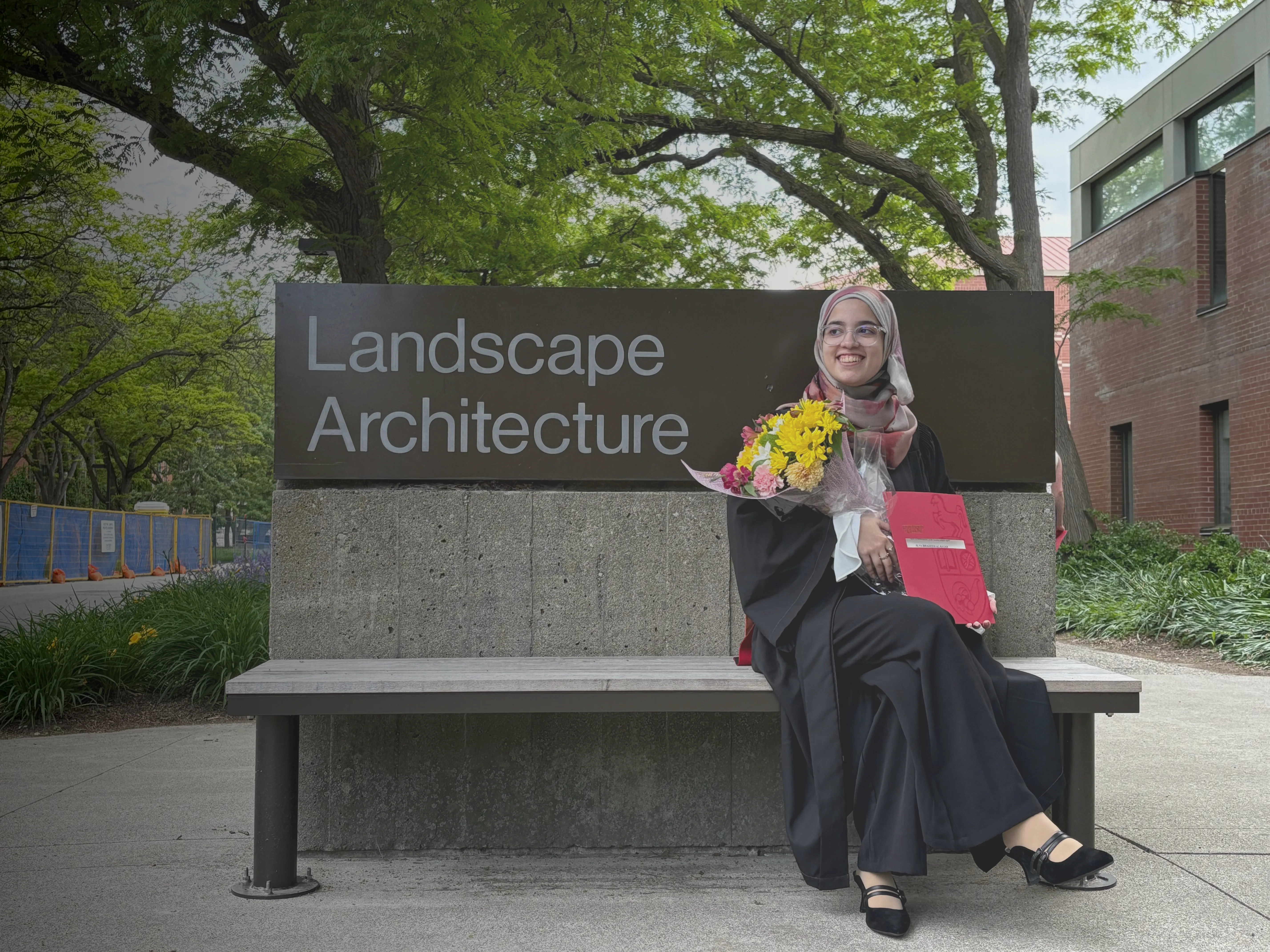 Alya in front of University of Guelph
